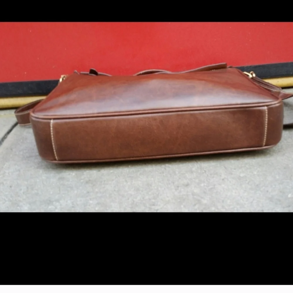 Brown Leather Men's Bag